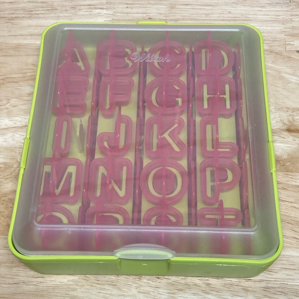 Wilton Fondant Alphabet and Number Cut-outs Set